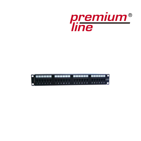 1U, UTP CAT6, Loaded Patch Panel 24 Port IDC