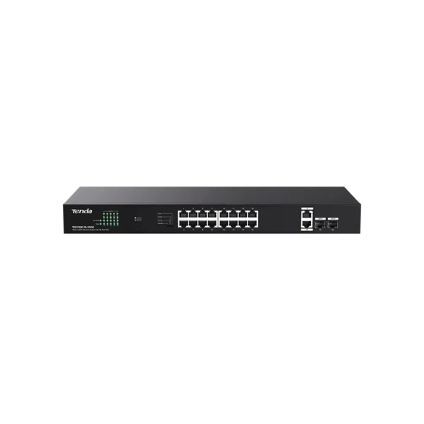 18GE+2SFP Ethernet Switch With 16 Port PoE 250W