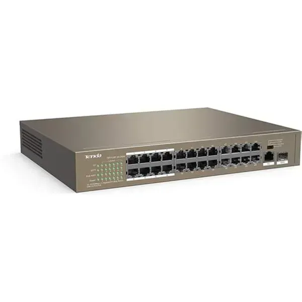 24FE+2GE/1SFP Rackmount Switch With 24-Port PoE