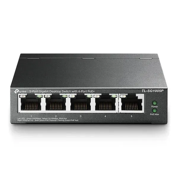 5-Port Gigabit Desktop Switch with 4-Port PoE
