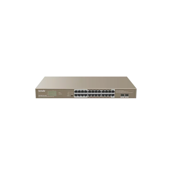Tenda 24 Port Gigabit Ethernet Switch with 2 SFP and 410W PoE