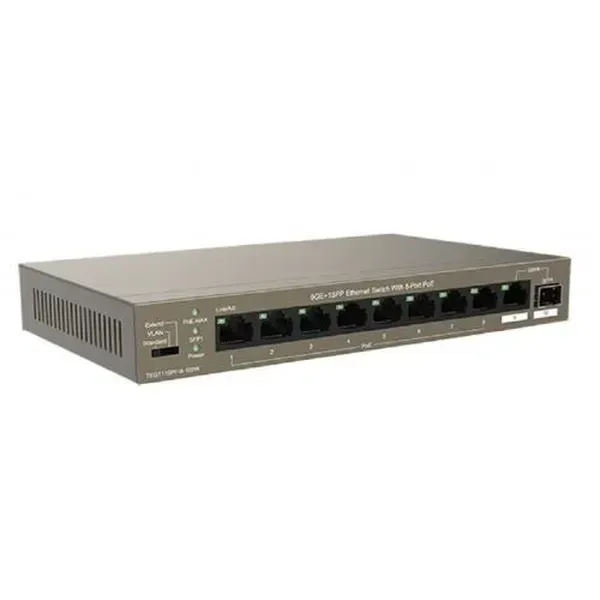 9GE+1SFP Ethernet Switch With 8-Port PoE