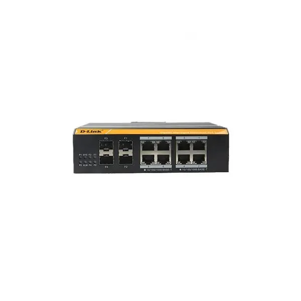 D-Link DGS-F3008P-2S 8-Port Gigabit PoE Managed Industrial Switch + 2 SFP