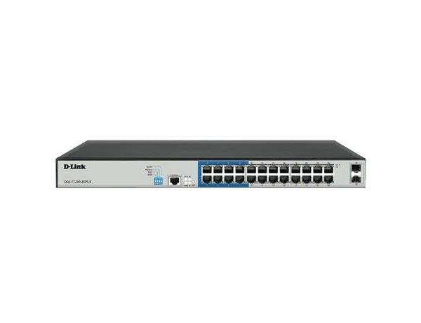 D Link 24 Port Gigabit Managed PoE+ Switch with 2 SFP Ports