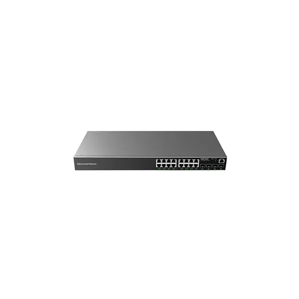Grandstream GWN7802P 16-Port Gigabit Managed PoE+ Switch with 4 SFP Ports