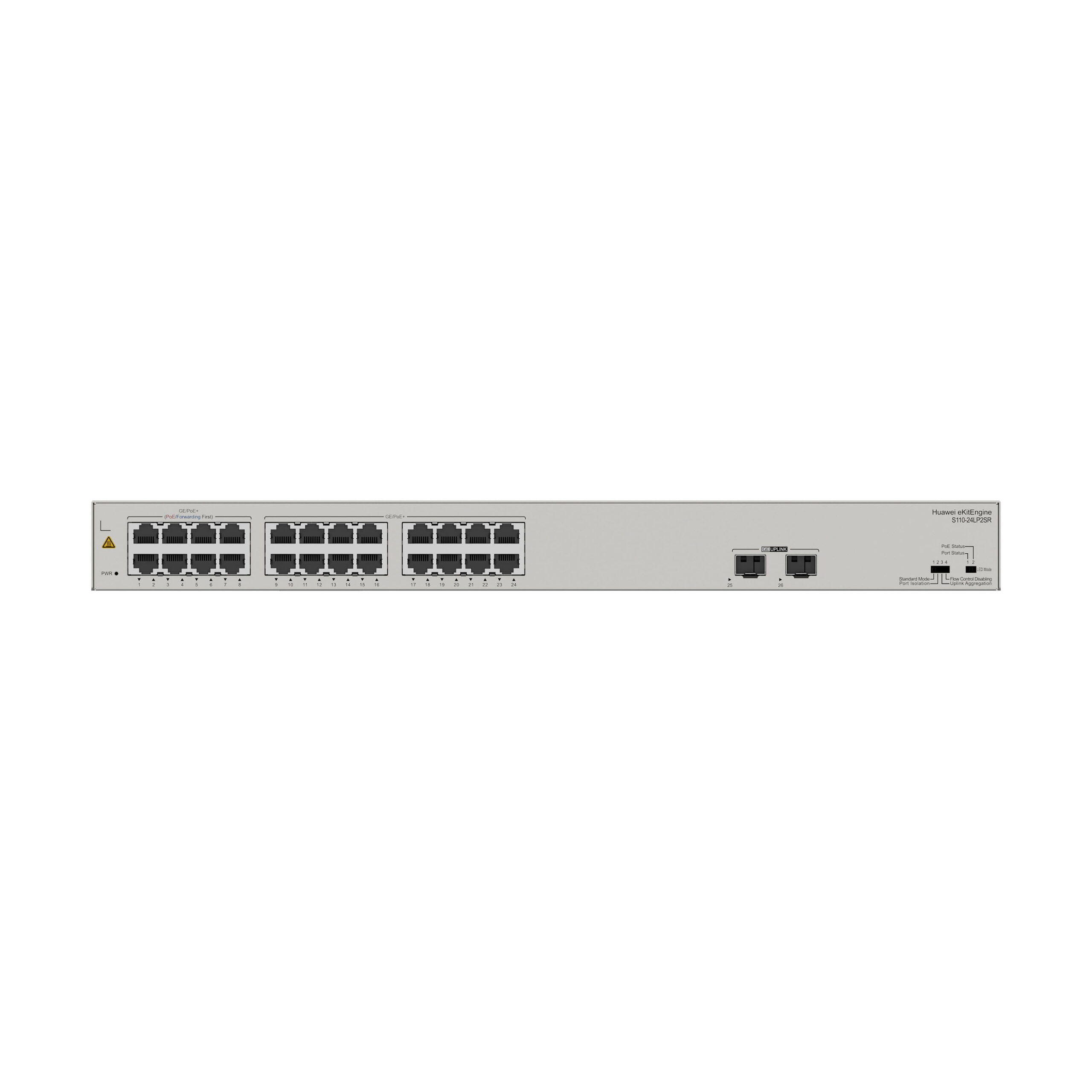 Huawei eKitEngine S110 24LP2SR Unmanaged 24 Port Gigabit PoE+ Switch with 2 SFP Ports Image 3