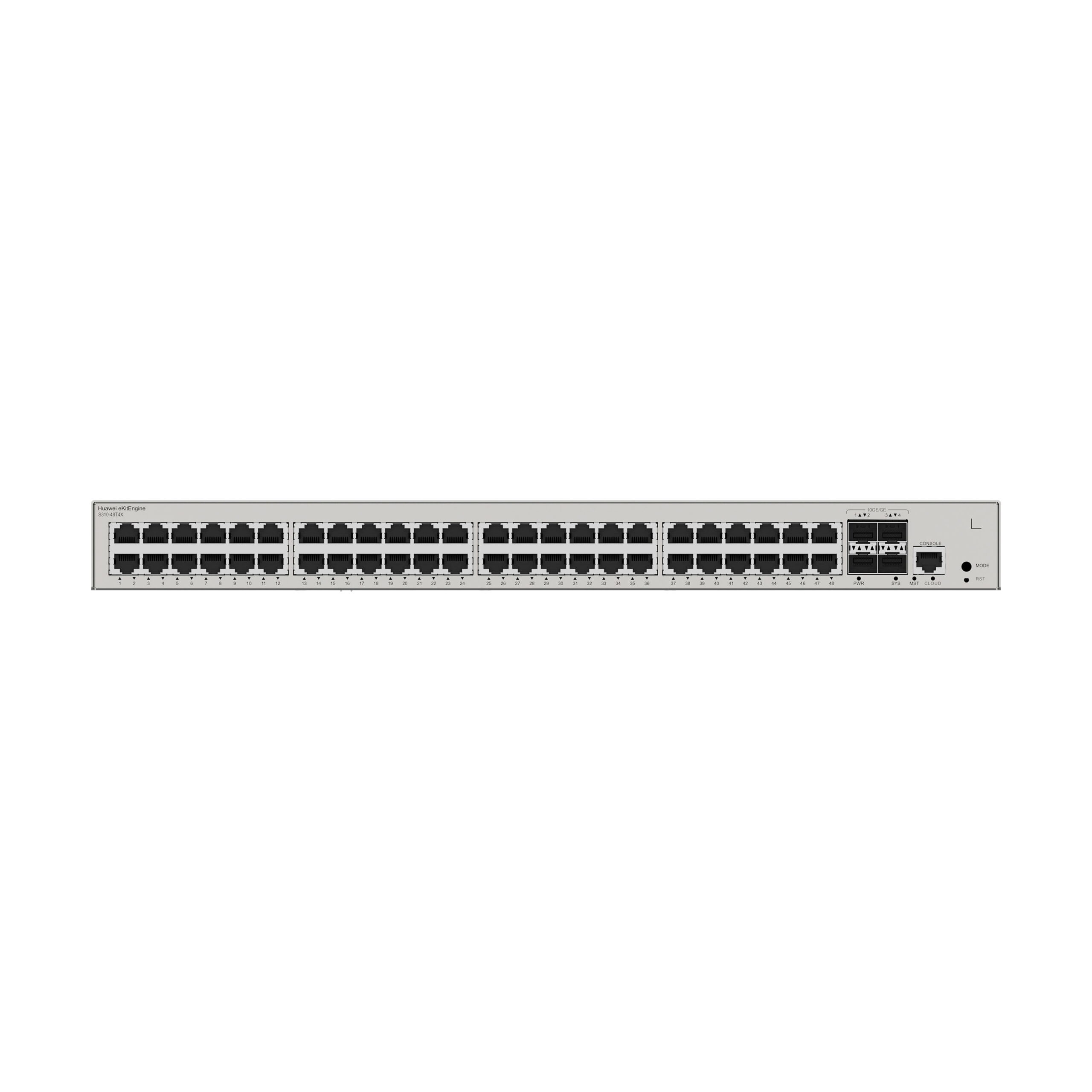 Huawei eKitEngine S310 48T4X 48 Port Gigabit Managed Switch + 4 x 10G SFP+ Image 2