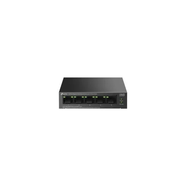 LS105GP 5-Port Gigabit Desktop Switch with 4-Port PoE+