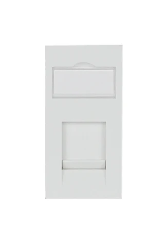 Modular Insert for French Faceplate 45×45mm   White