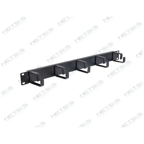 1U Horizontal Metal Cable Management with Rings