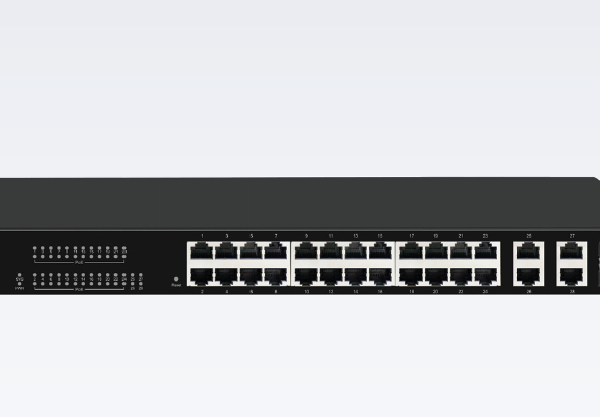 D Link DGS F1500 28MP 24 Port Gigabit PoE Managed Switch + 4 SFP