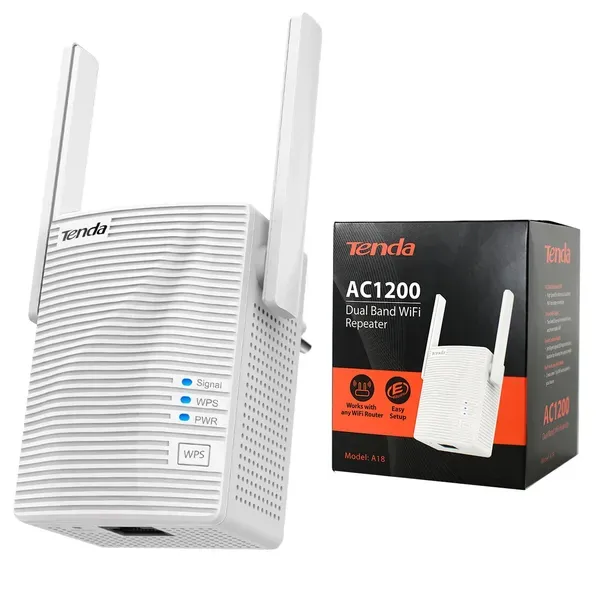 Tenda A18 Dual Band WiFi Repeater AC1200