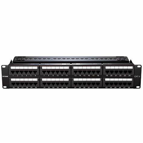 D Link 48 Port Cat6 UTP Fully Loaded Patch Panel