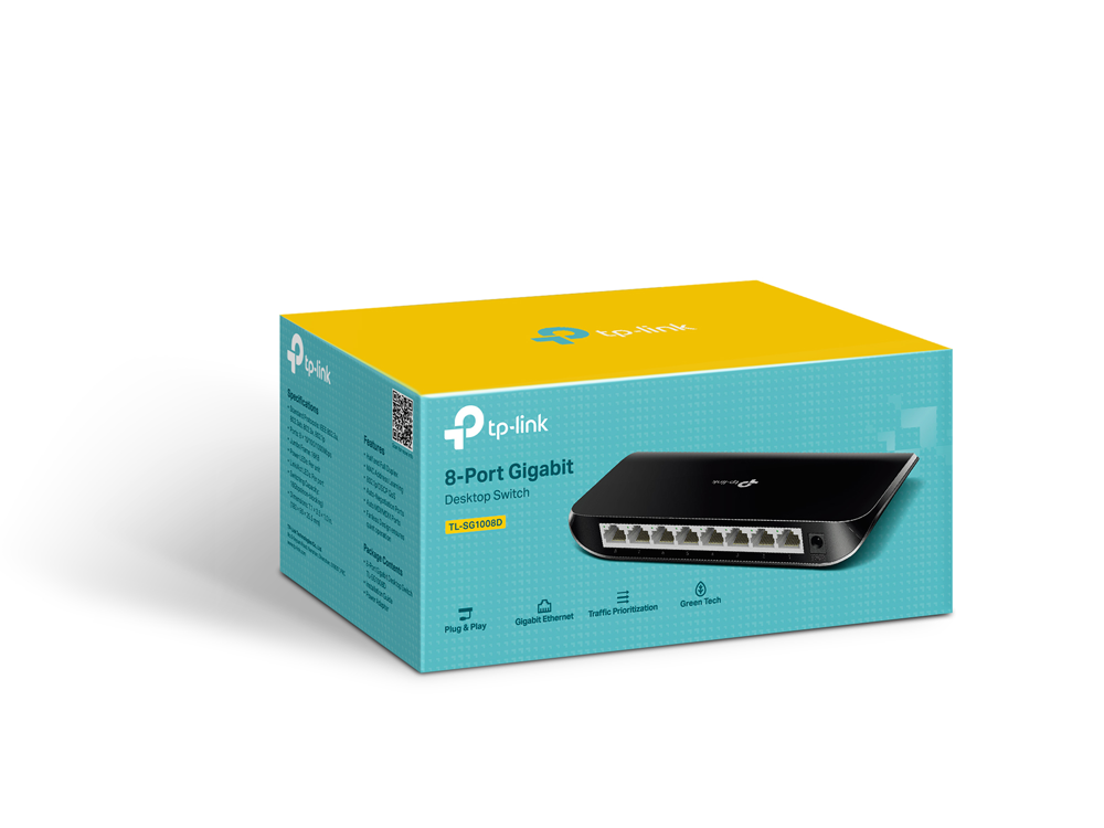 TP Link TL SG1008D 8 Port Gigabit Desktop Switch (Unmanaged) Image 6