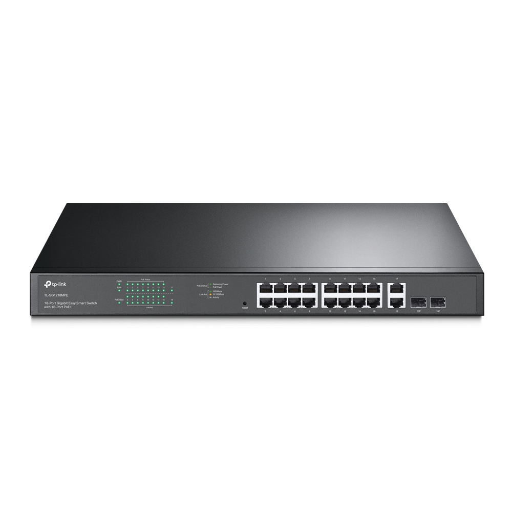 TP Link 18 Port Gigabit Easy Smart Switch with 16 Port PoE+