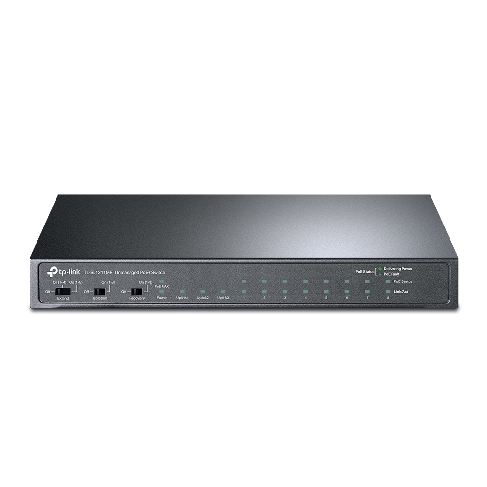 TP‑Link Unmanaged Desktop Switch with 8‑Port PoE+ TL‑SL1311MP Image 2