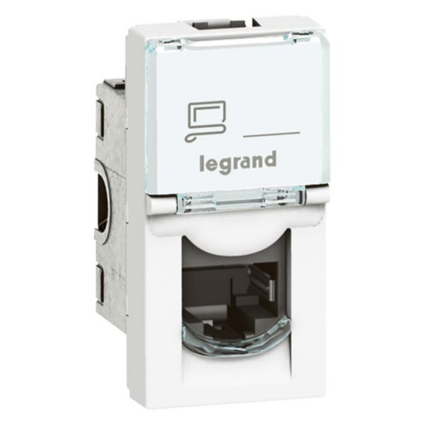 RJ45 Cat 6 UTP Socket – 1-Module (Legrand Arteor, White)