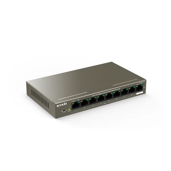 9 Port Unmanaged Switch With 8 Port PoE Tenda TEF1109P 8 102W