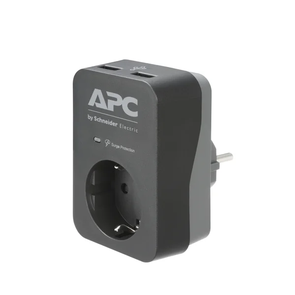 APC Essential SurgeArrest 1 Outlet 2 USB Ports