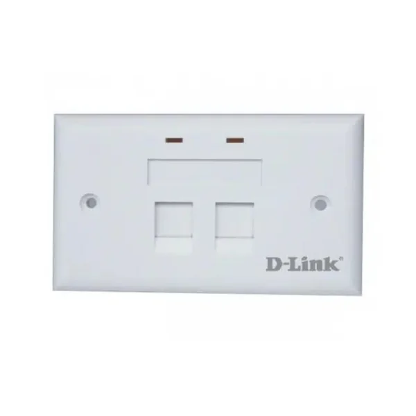 D Link 2 Port Faceplate 70×115mm