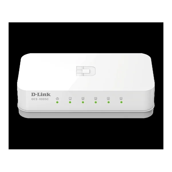 D Link  5 Port 10/100 Mbps Unmanaged Desktop Switch