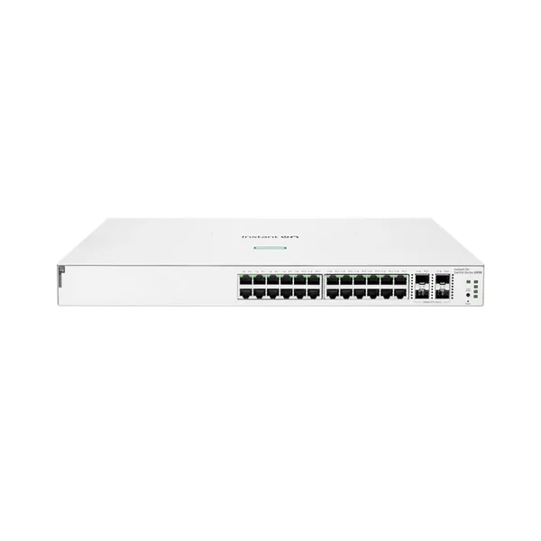 JL684B HPE Aruba Networking Instant On Switch 24p Gigabit CL4, PoE, 4p SFP+ 370W, 1930 Series