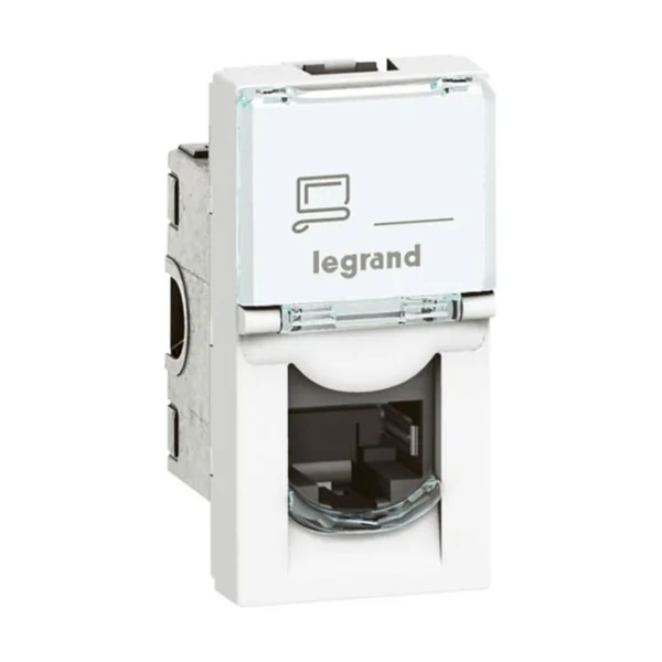 Legrand Mosaic RJ45 socket Cat 6A STP 1 module