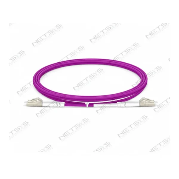Netsys Fiber Patch Cord LC LC Duplex Multimode OM4 3m