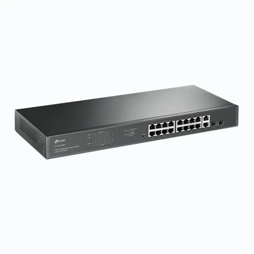 TP LINK 18 Port Gigabit Rackmount Switch with 16 PoE+ TL SG1218MP