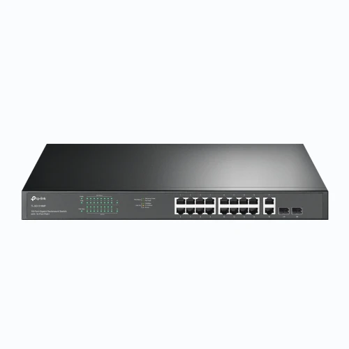 TP LINK 18 Port Gigabit Rackmount Switch with 16 PoE+ TL SG1218MP Image 2