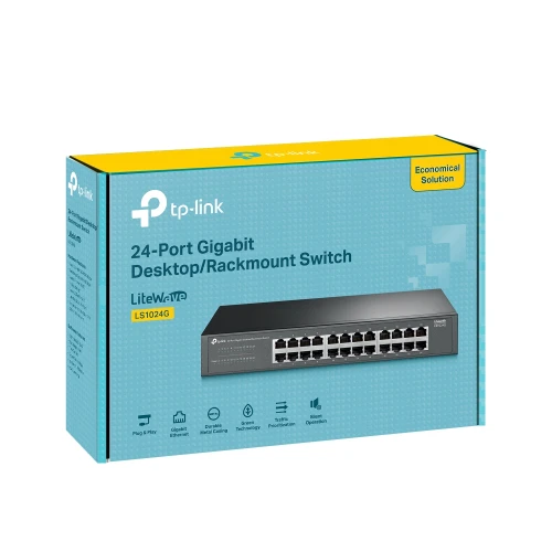 TP LINK 24 Port Gigabit Desktop/Rackmount Switch LS1024G Image 6