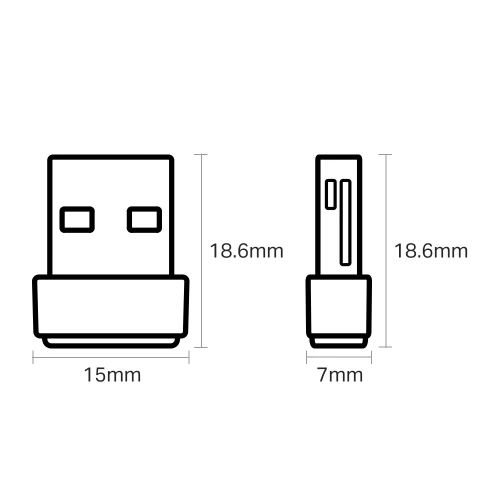 TP LINK AC600 Nano Wireless USB Adapter (Archer T600U Nano) Image 2