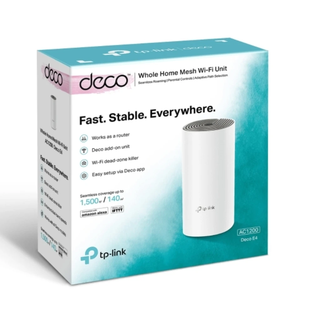TP LINK AC1200 Whole Home Mesh Wi Fi System Deco E4 Image 4