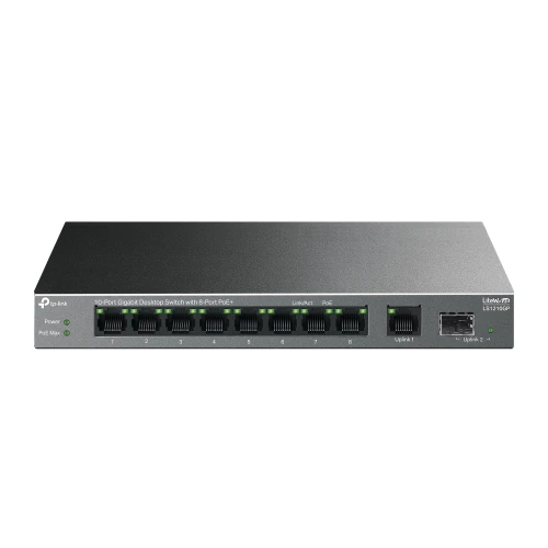 TP LINK 10 Port Gigabit Desktop Switch with 8 Port PoE+ LS1210GP